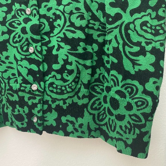 INC International Concepts Cropped Knit Scoop Neck Button Up Cardigan, L - Picture 3 of 9